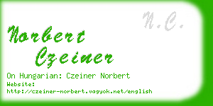 norbert czeiner business card